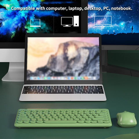 Wirelessly Keyboard and Mouse Slim Ergonomic USB Keyboard Mouse Combo Less Noise Keys Energy-saving Set for Windows Computer Desktop PC Notebook Laptop