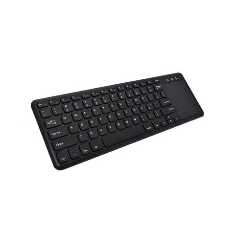 2.4G wireless keyboard with Multifunctional touchpad 78 Key ultra-thin office Portable Keyboard for Windows/Android Black
