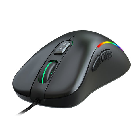 HXSJ J300+V400 Keyboard and Mouse Combo RGB Lighting Programmable Gaming Mouse+One-handed Game Keyboard
