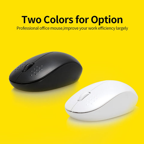T-WOLF Q4 2.4G Wireless Optical Office Mini Mouse 3 Button 1000 DPI Ergonomic Gaming Mouse for PC/Laptop Black