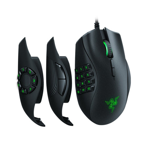 Razer Naga Trinity Gaming Mouse Wired Mice 16,000 DPI Optical Sensor Chroma RGB Lighting Replaceable Side Plate 2/7/12 Button Configurations Mechanical Switches