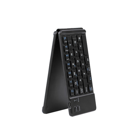 BT Folding Keyboard Foldable Keyboard Rechargeable Full Size Keyboard for iOS Phone Android Smartphone Tablet Windows Laptop