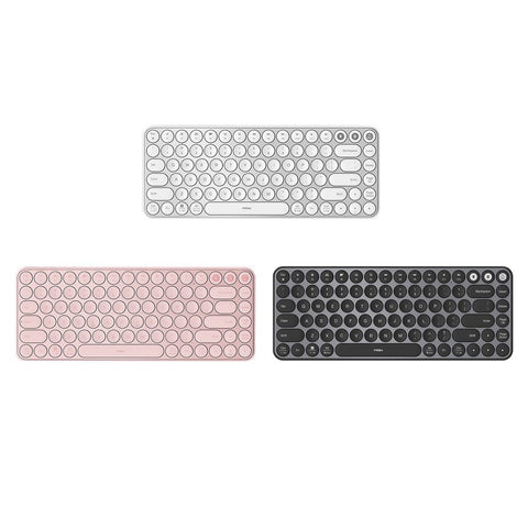 MIIIW Mini BT Dual Mode Keyboard 85 Keys 2.4GHz Multi Device Keyboard Wireless Keyboard
