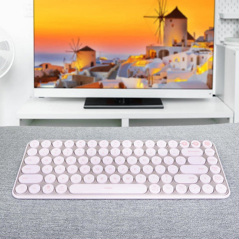 MIIIW Mini BT Dual Mode Keyboard 85 Keys 2.4GHz Multi Device Keyboard Wireless Keyboard