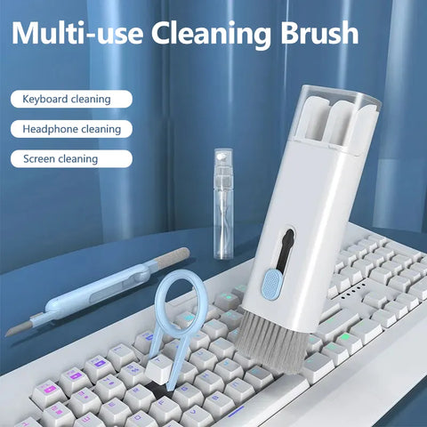 7-in-1 Keyboard Cleaning Kits Airpods Cleaner Headset Cleaner Pen Laptop Screen Cleaning Bluetooth Earphones Cleaning Kit