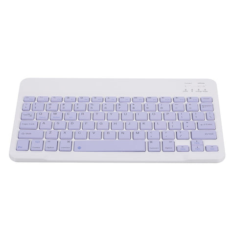 10-inch Wireless BT Keyboard Three-system Universal Colorful Rechargeable BT Keyboard Mobilephone Tablet Universal Keyboard Purple