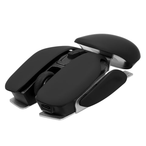 2.4G Wireless Mouse Ergonomic Office Mouse 10m Transmission Distance 3-level Adjustable DPI Plug and Play for PC Laptop Black