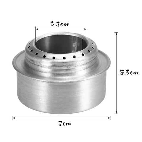 120ml Outdoor Portable Multifunctional Alcohol Stove Camping Cookware HWL-34A Aluminum Alloy Alcohol Stove